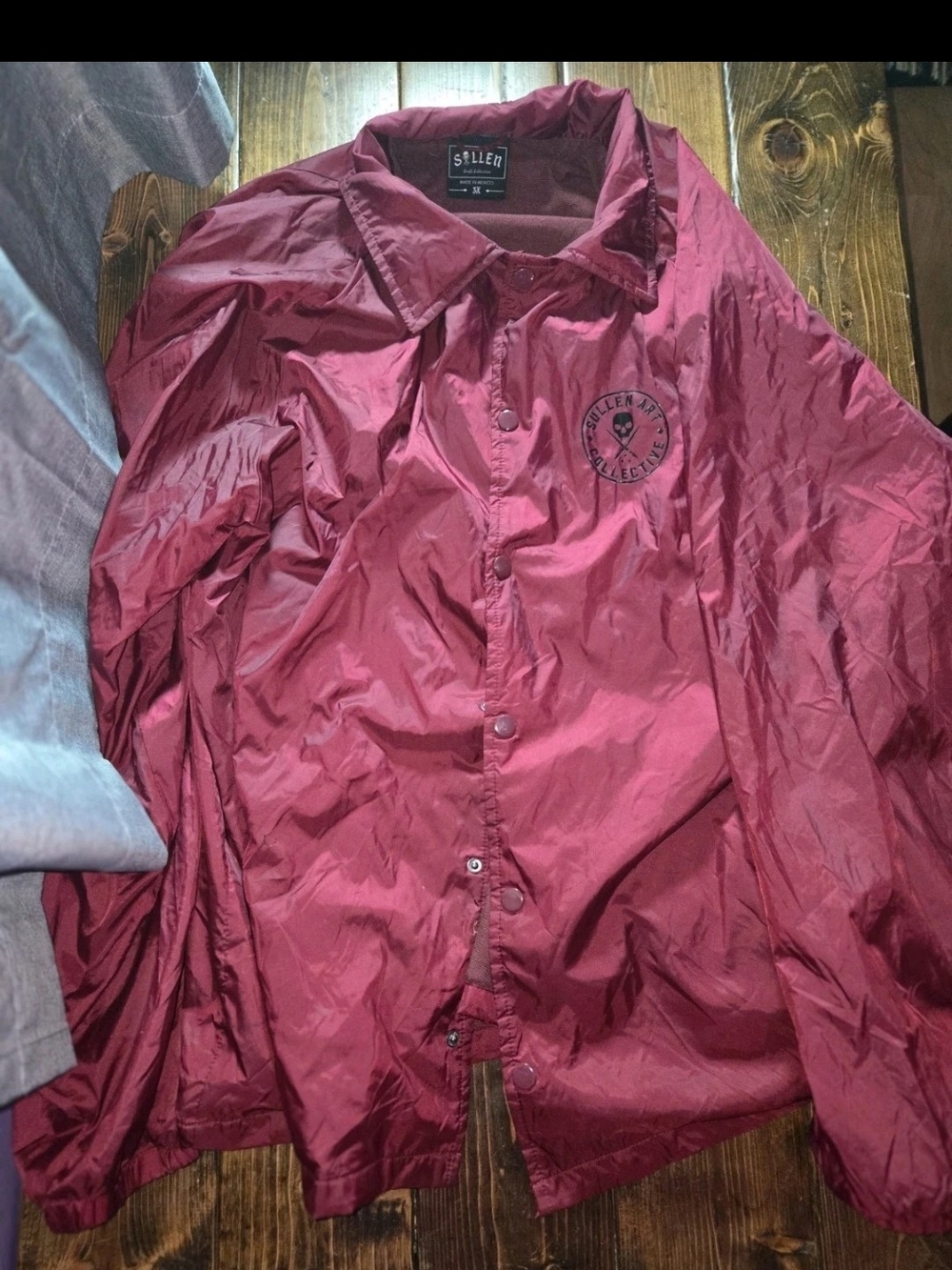 Sullen Maroon Windbreaker Jacket - Men's Lightweight Coach